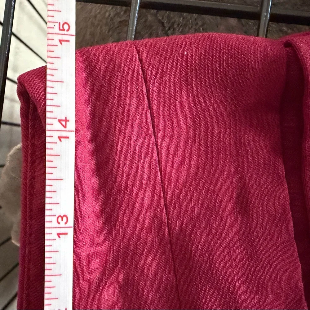 The Limited Deep Red Bootcut Dress Pants 4 Stretch Mid Rise Career Trousers EUC